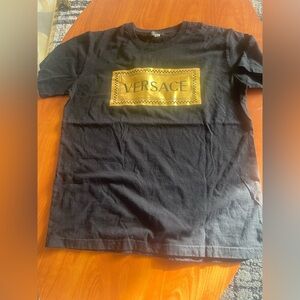 Versace Black and Gold Short Sleeve Tee
